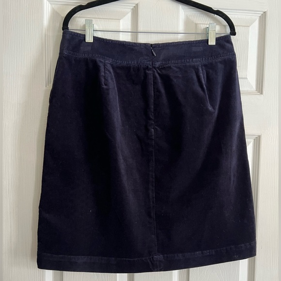 Talbots Skirt Blue Corduroy A-Line - Picture 5 of 6